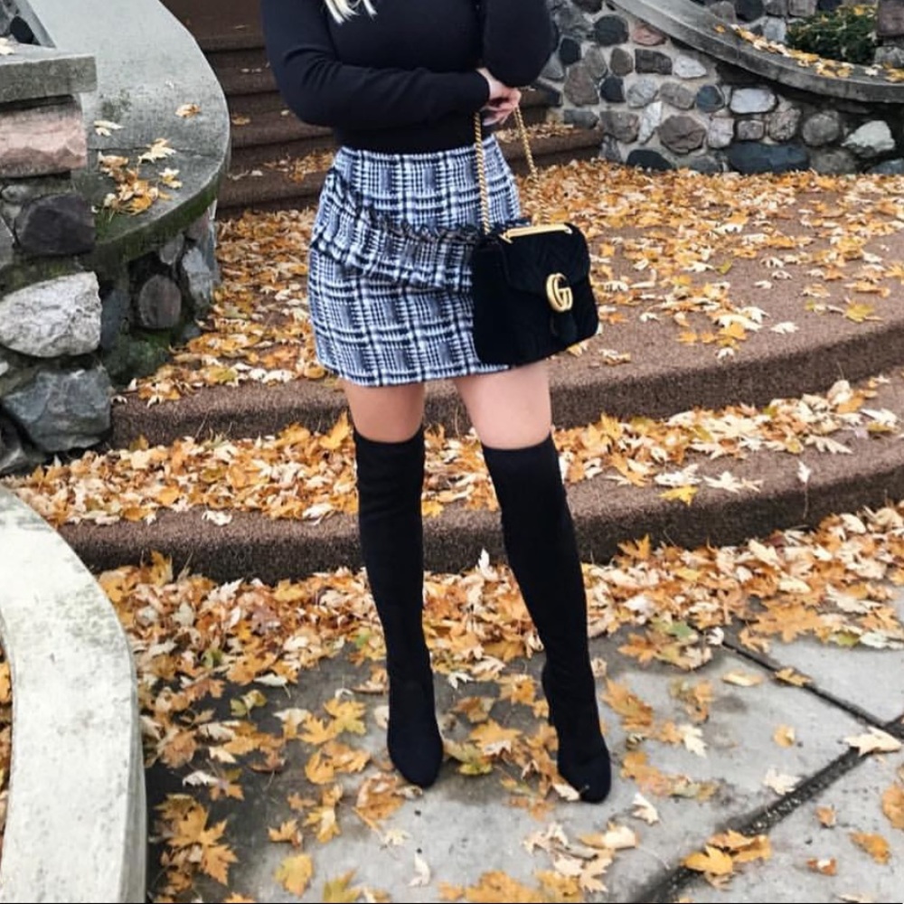 Moon River Plaid Skirt
